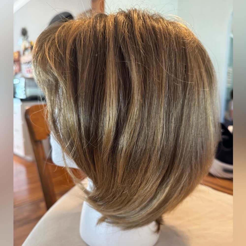 Estetica Wig RH268 Golden Brown with Copper Blonde Highlights